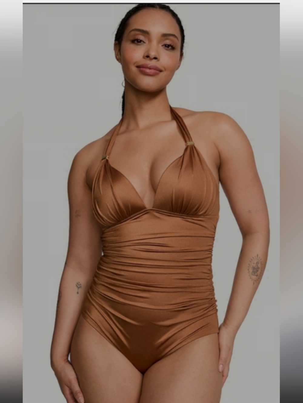 Victoria's Secret NEW Halter Smoothing Harlow One-piece Bathing Suit Size XL NWT